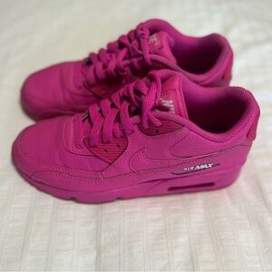 Pink Air Max 90’s Sneakers Vibrant Athletic Style (youth size 4)